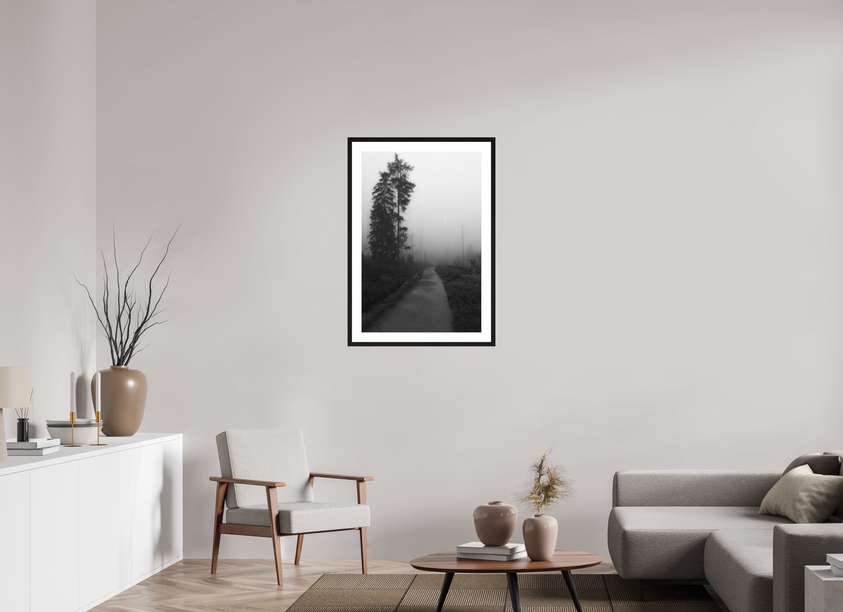 60 x 90 cm, Framed Fine Art Prints Into Silence