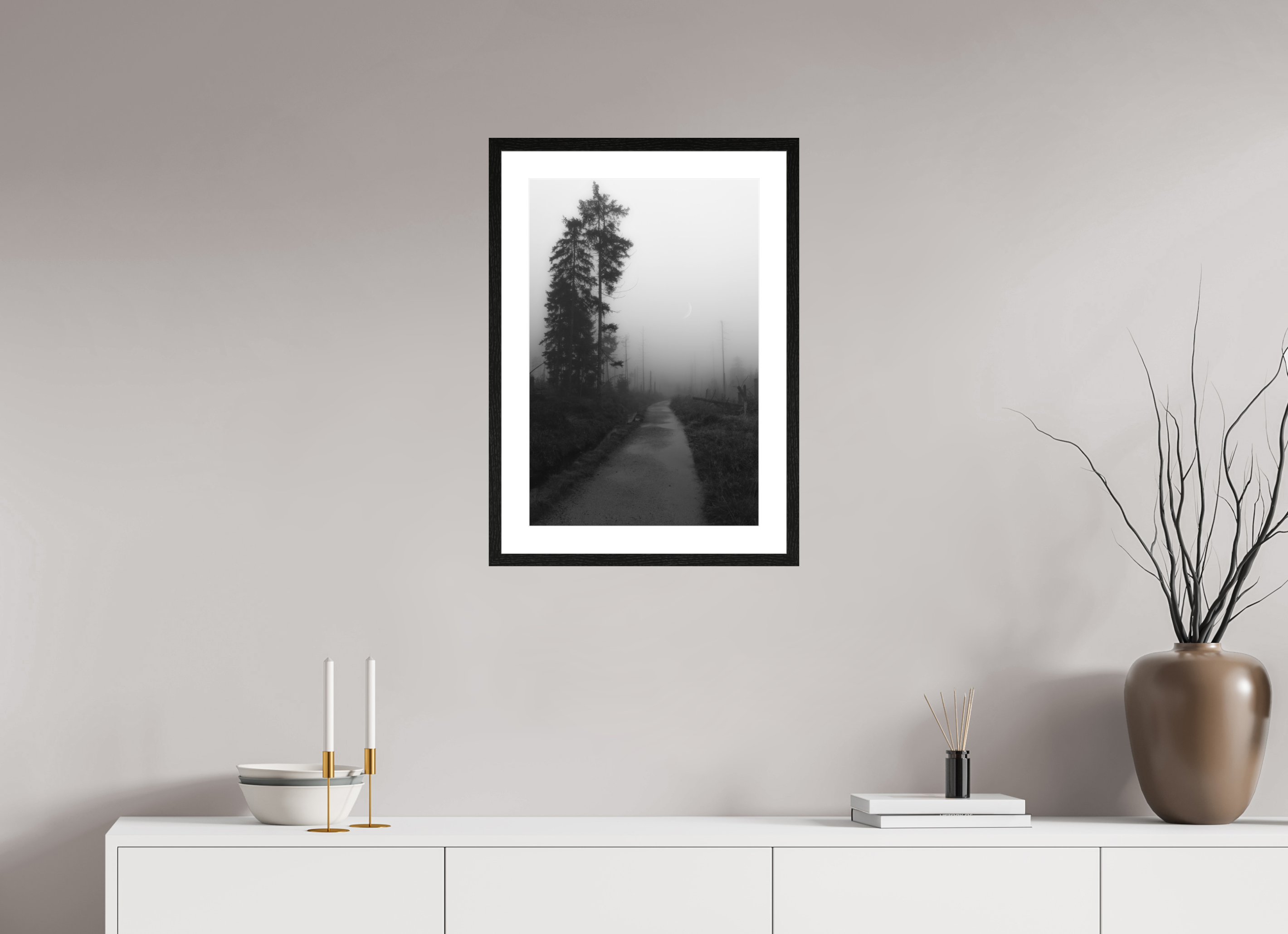 40 x 60 cm, Framed Fine Art Prints Into Silence
