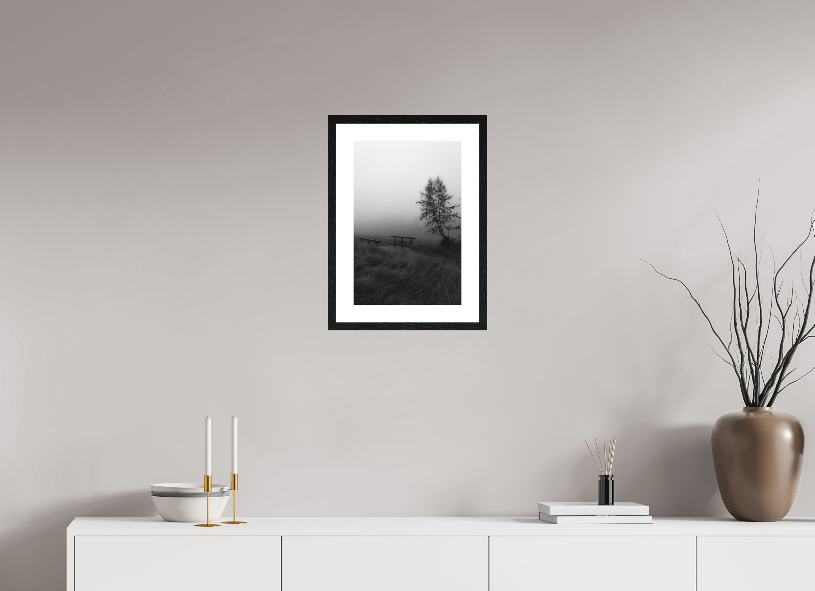 30 x 45 cm, Framed Fine Art Prints Waiting for Silence