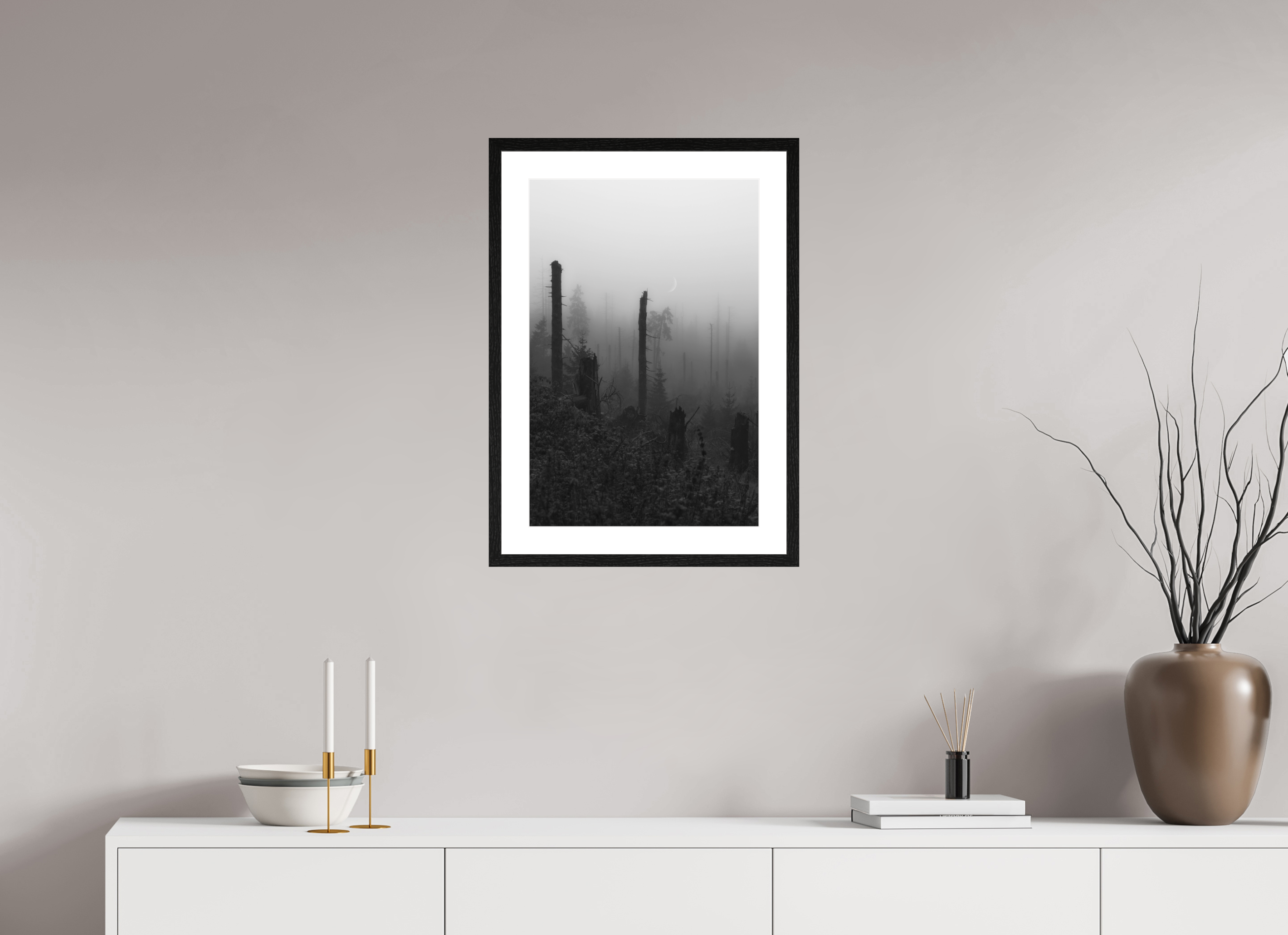 40 x 60 cm, Framed Fine Art Prints Silent Remnants