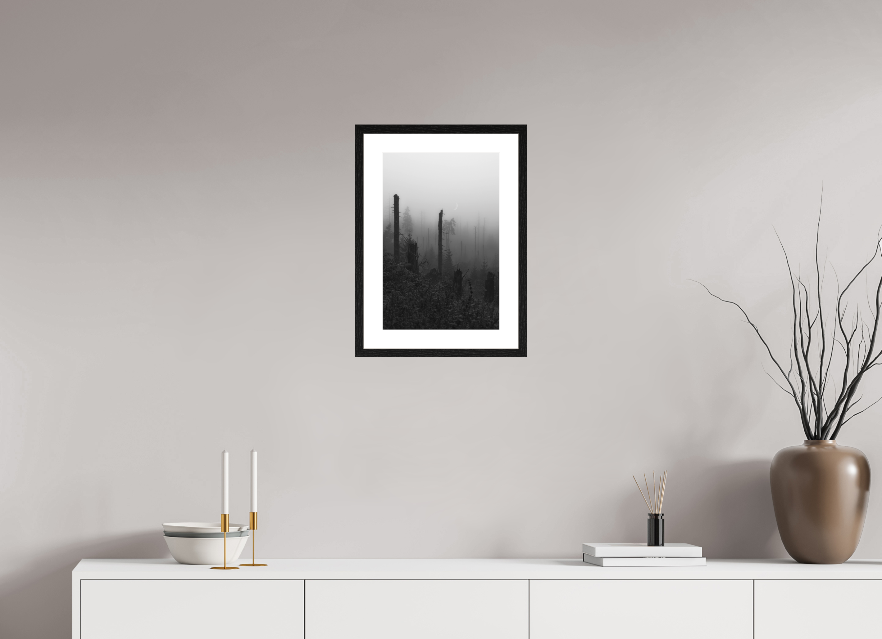 30 x 45 cm, Framed Fine Art Prints Silent Remnants