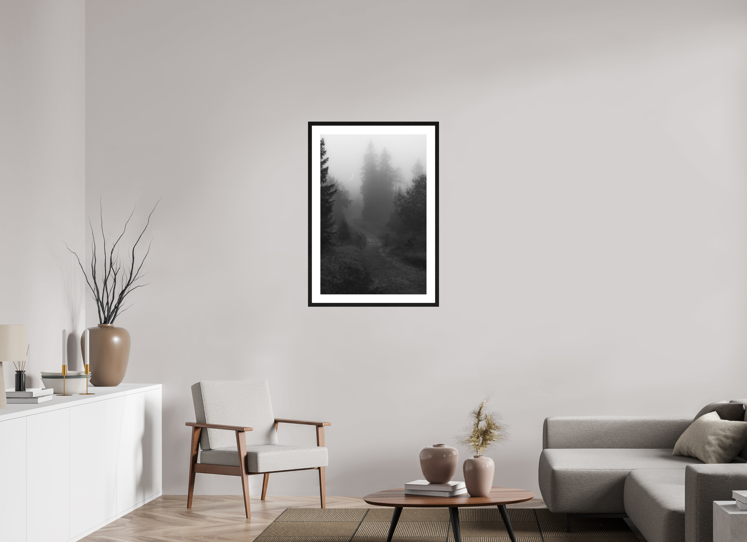 60 x 90 cm, Framed Fine Art Prints The Last Path