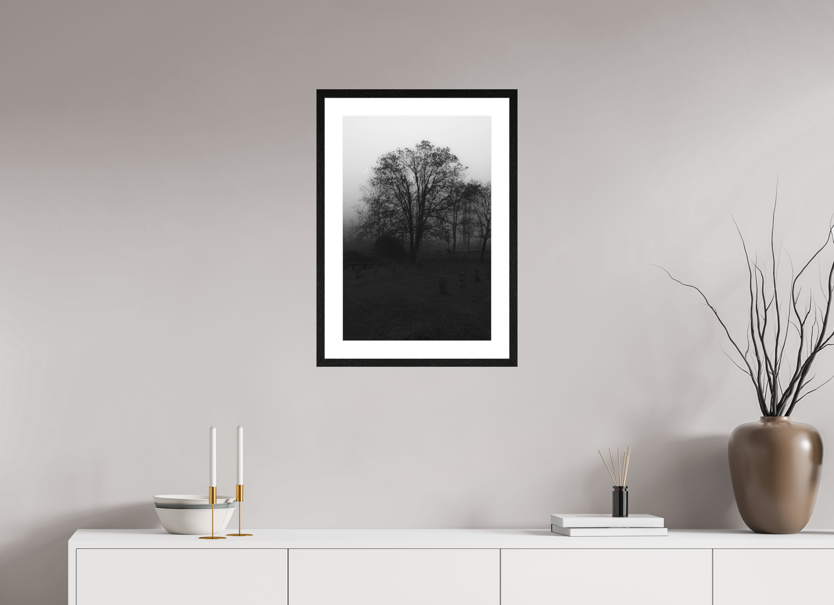 40 x 60 cm, Framed Fine Art Prints Silent Gathering
