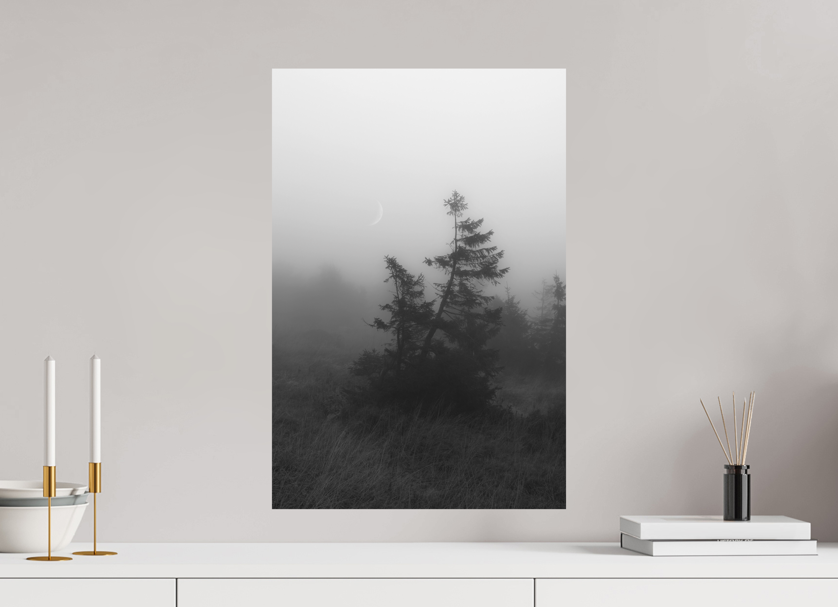 40 x 60 cm, Fine Art Prints Bent by Silence