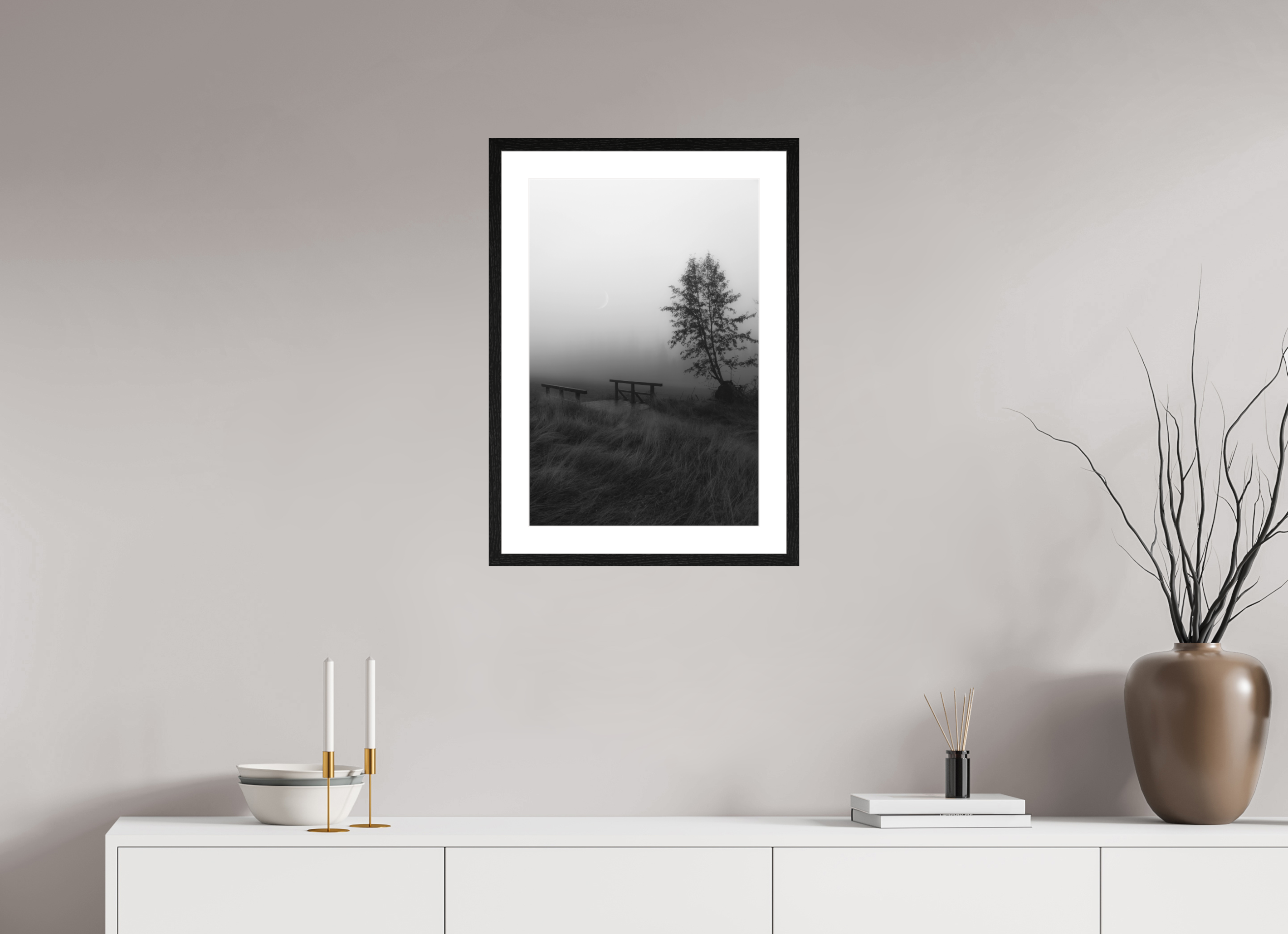 40 x 60 cm, Framed Fine Art Prints Waiting for Silence