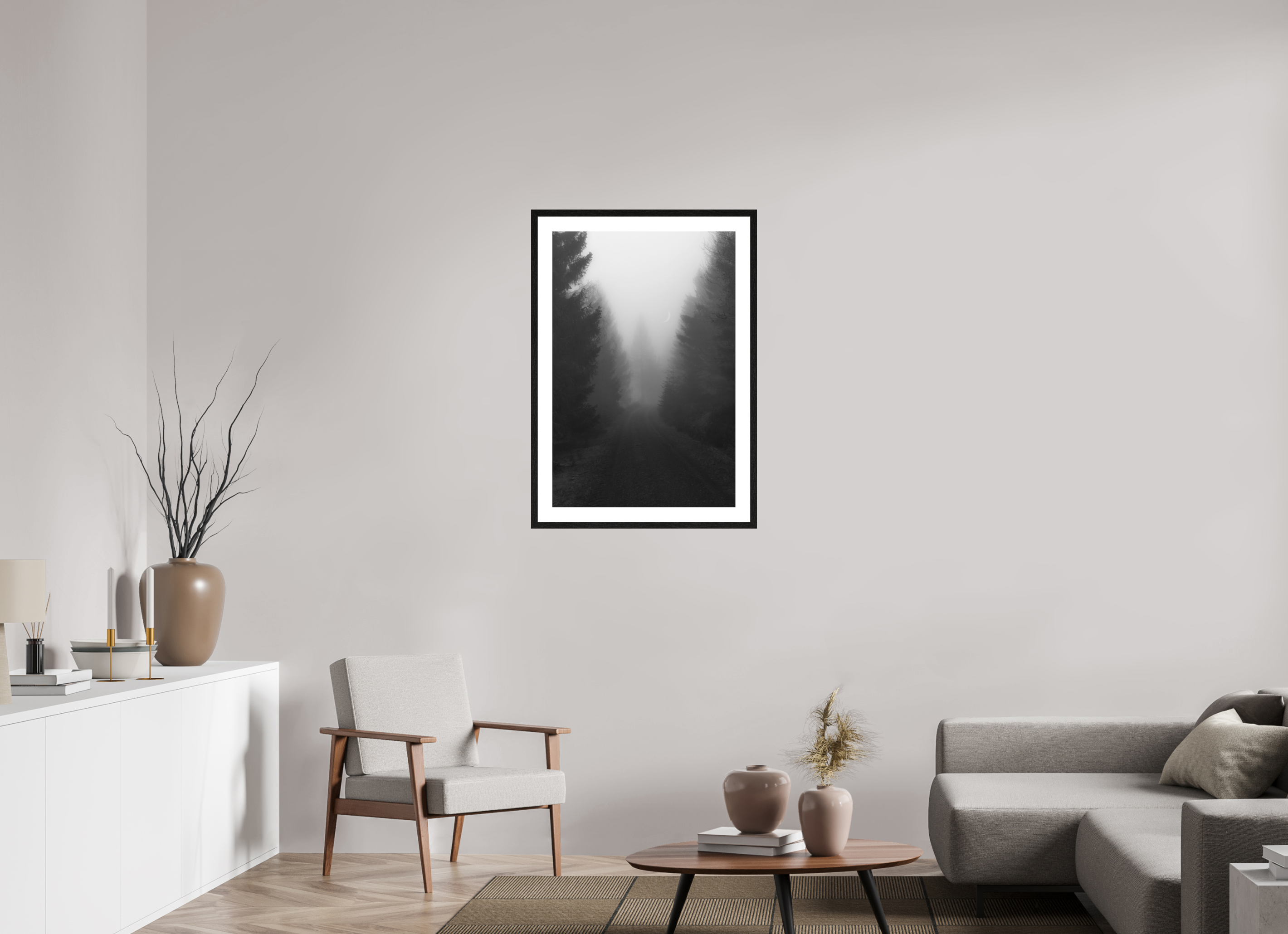 60 x 90 cm, Framed Fine Art Prints The Road Beyond
