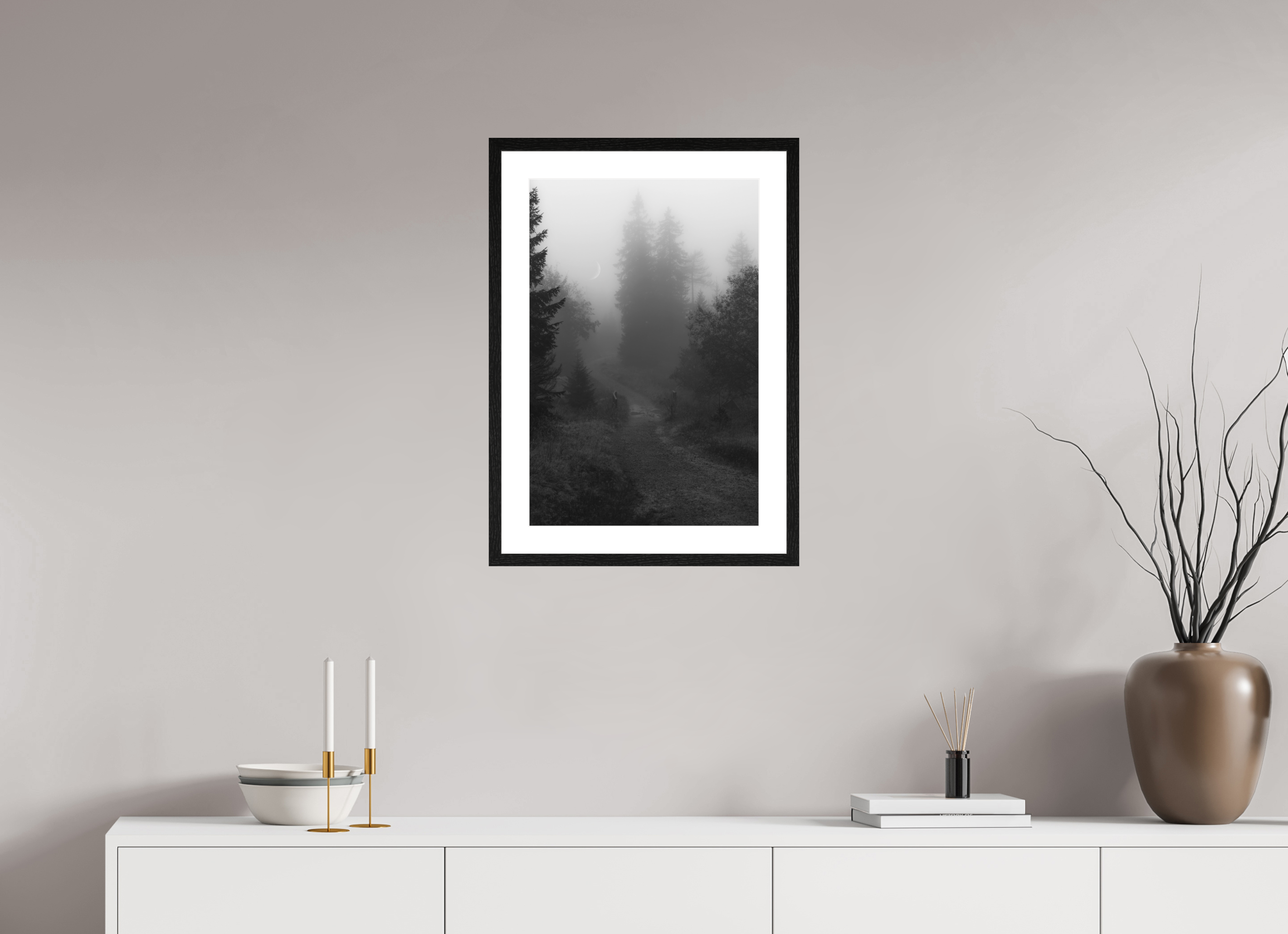 40 x 60 cm, Framed Fine Art Prints The Last Path